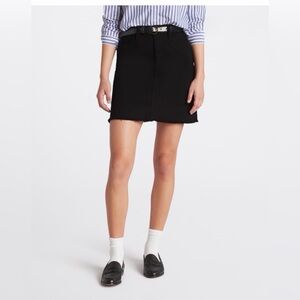 Just USA Tatiana Black Denim Mini Skirt